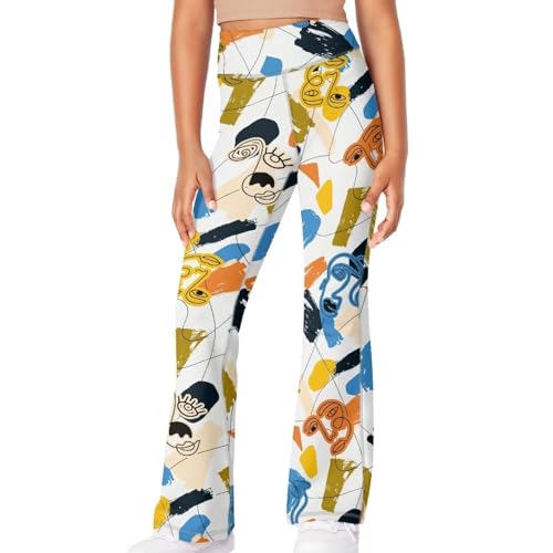 Hawapod Girls Flare Leggings High Waisted Butt Lift Bell Bottoms Tight Fit Tummy Control Bootcut Pants3