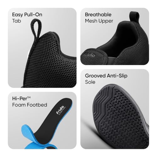 Image of Frido Cloud Comfort Walking Shoes for Women | Zero-Drop Barefoot Design with Wide Toe Box | Lightweight Breathable Comfort Shoes | Natural Foot Movement | Available in Slip-On & Lace-Up Styles