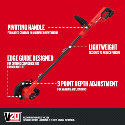 Craftsman 20V Cordless Edger Lawn Tool (CMCED400B)