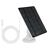 Solar Panel for Security Camera | Wall Mount 3W/5W IP66 Waterproof - USB Solar Panel Charger - for Villa School Restaurant Hotel Store, Camping Light Power Bank