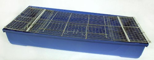 Nagerkäfig,Hasenkäfig,Meerschweinkäfig,Käfig,Rabbit,Zwergkaninchen ca. 100x54x43cm "grün" jetzt mit GRATIS Futternapf, Trinkflasche und Heuraufe