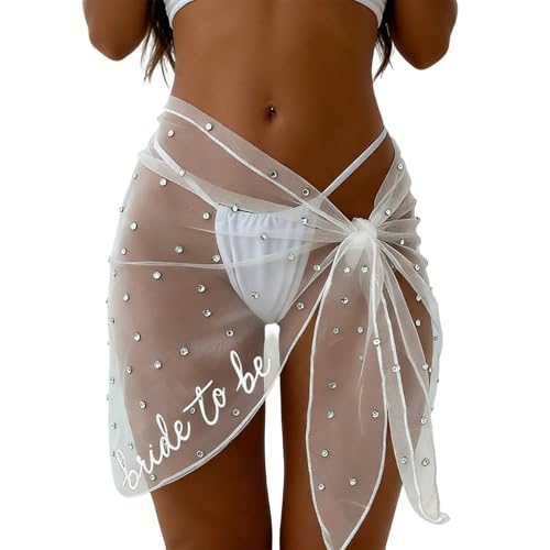 Itkcozcg Elegante cubierta transparente para novia, para playa, boda, piscina, fiestas