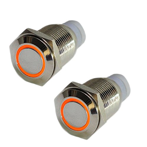 HOTSYSTEM 2 x 12V 16mm Interruttore a pressione