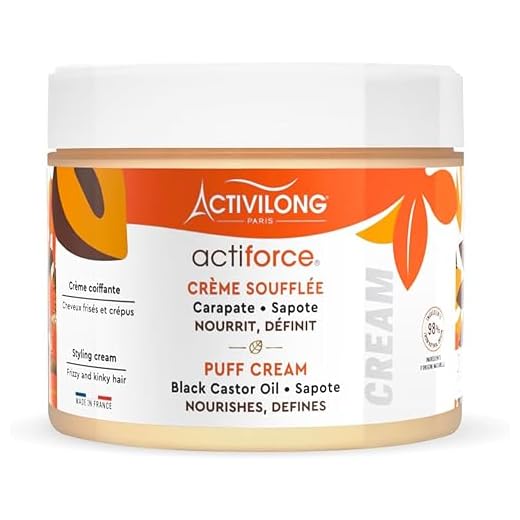 Crème Soufflée Puff Cream Cheveux Frisés et Crépus Activilong Actiforce Carapate Sapote 300 ml