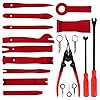 Tian 19Pcs Outils Demontage Garniture Auto Universel Car Trim Removal Tools Kit Outils de Suppression pour Voiture Porte Panneau Tableau de Bord #4