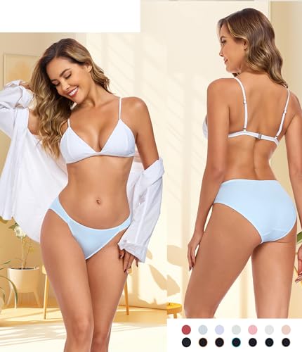 Best Moisture-Wicking Underwear for Ladies Over 50: Stay Cool, Dry, and Comfortable All Day 4 ANLIQI Women's Bikini Underwear Pack, Moisture-wicking Cotton Hipster Panties, Soft Stretch Breathable Panties for Ladies(6E,M)
