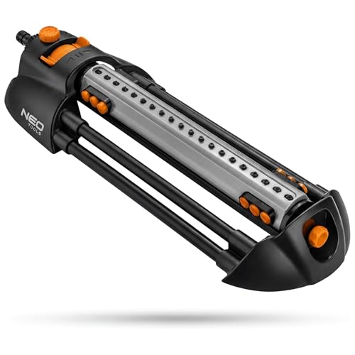 Arroseur oscillant 20 buses NEO TOOLS réglable pour pelouse 320m²