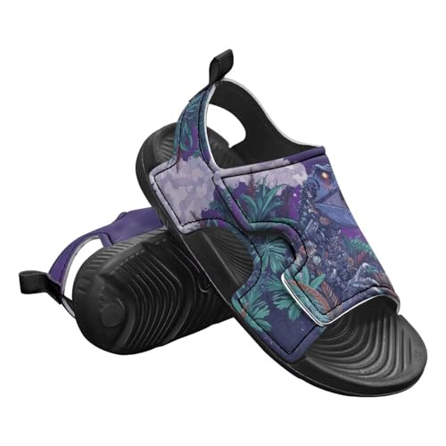 Boys Girls Kids Summer Sandals Slides Open-Toed Beach Sandals Magic Sticker Outdoor Shoes Toddler/Little Kid2