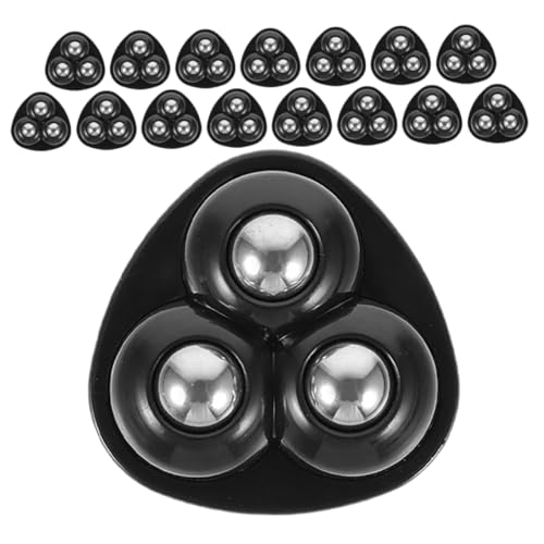 Mobestech 16 Miniruedas Giratorias: Rodillos Adhesivos Para Electrodomésticos Con Base De Acero Inoxidable - Diseño Giratorio De Deslizamiento Suave Para Microondas, Refrigeradores Y