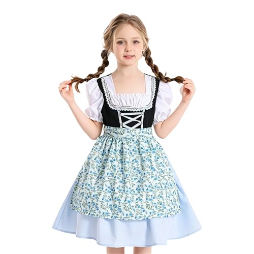 Vestido tirolés para niñas que revive la magia de los cuentos de hadas medievales