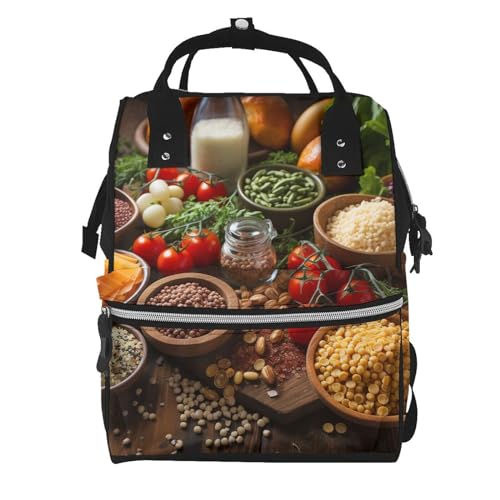 Sac à dos à langer grande capacité pour maman active avec compartiments