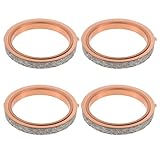 EMSea 4 Stück Motorrad-Auspuffdichtungen aus Kupfer Und Faser 32x42x5mm 14181-18C00 Kompatibel mit Suzuki GSXR750 Und GSXR1100