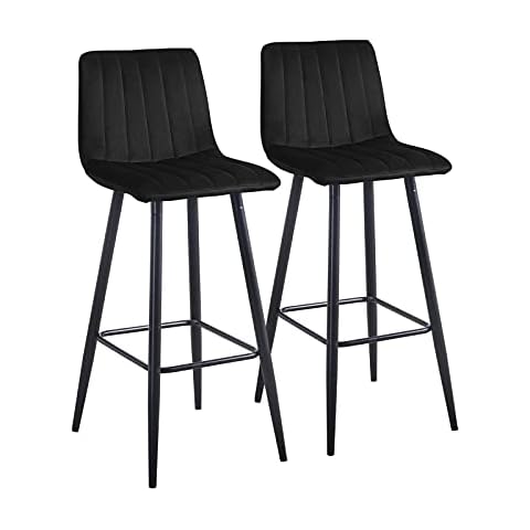 Tabourets de Bar LEMROE Velours Cover