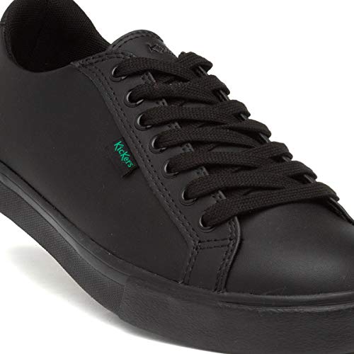 Kickers Men's 114735 Low-Top Sneakers, Leather Black, 10.5 UK