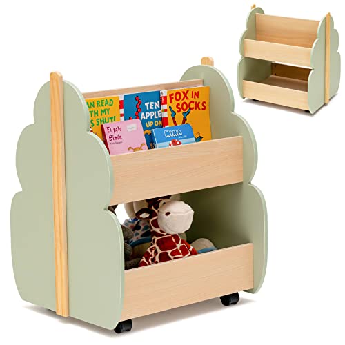 DREAMADE Kinder Bücherregal Kinderregal mit 3 offener Ablage,...