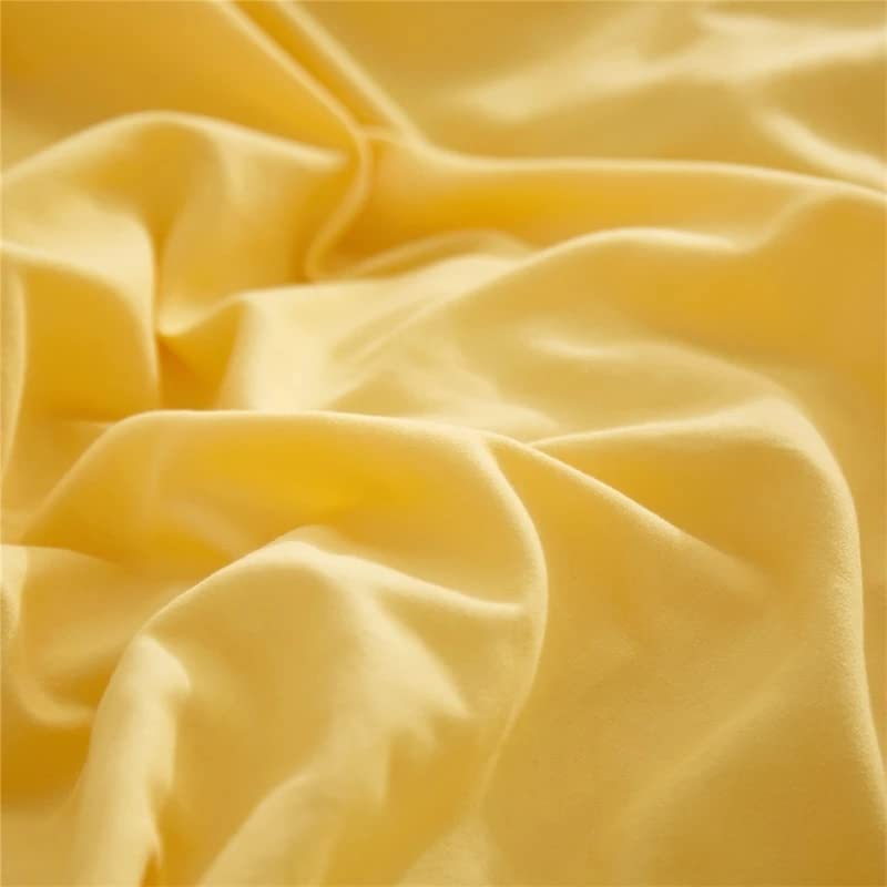 Ensemble de draps de lit housse de couverture de franges et pompons unis - 3