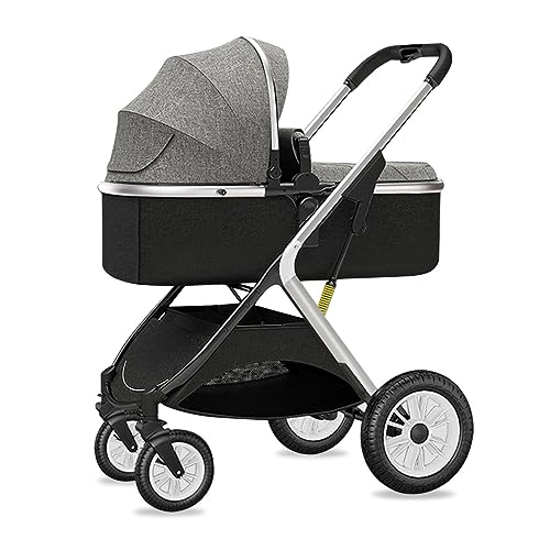 Toddler Stroller Lightweight Pushchair Anti-Shock Springs Baby Stroller Push Pram Stroller for Boys Girls,Toddler Stroller with Reversible Stroller Seat (Color : Grey)