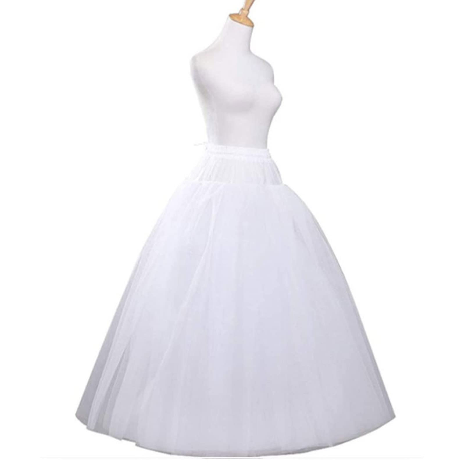 Robe de mariée trapèze sans cerceaux, Jupon en Crinoline, sous-Jupe pour Robe Formelle, Longueur, Robe de mariée, Jupon pour, Taille, Bal de Fin d ' année