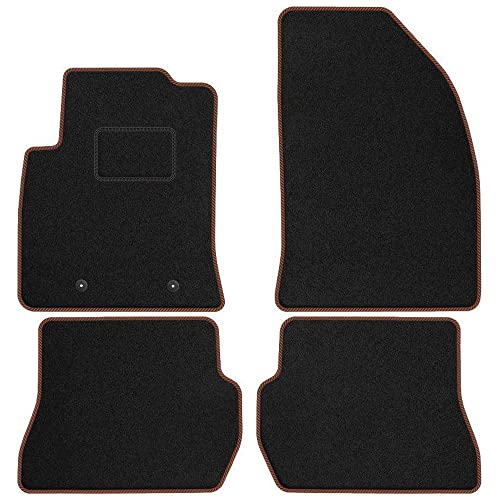MOTOS Strike Tappetini auto Velours per auto destinato a Volvo XC60 I 2008-2017 - Standard, Tessuto, Blu tappetino auto - Provate un nuovo comfort di guida con un set di tappetini in