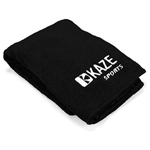 KAZE SPORTS Microfiber Bowling Ball Cleaning Towel Polisher, 16-inch by 16-inch, Black (1) Cover
