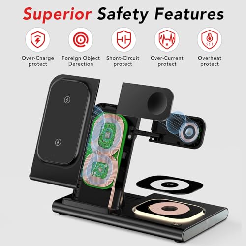 Image of Wireless Charger for Samsung Galaxy Watch 9 /Ultra2 Charger, Nightlight