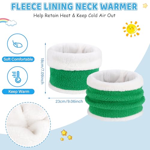 Toddler Kids Winter Hat Scarf Gloves Set Cold Weather Beanie Hats Fleece Neck Warmer for 4 5 6 7 8 Year Old Boys Girls Gifts4