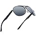 Joopin Fashion Men's Polarized Sunglasses Driving Aviator Man Sun Glasses(Black)