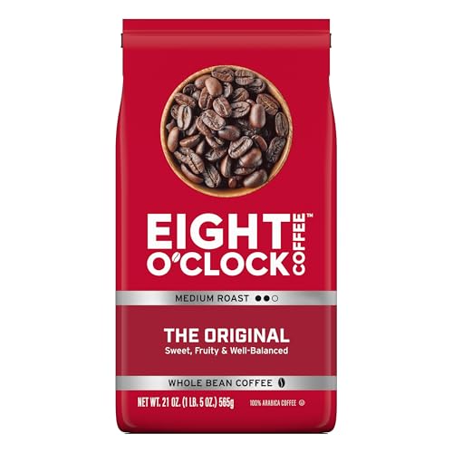 Eight O'Clock Coffee The Original, 21 Ounce, Medium Roast Ground Coffee 100% Arabica, Sweet, Fruity & Well Balanced