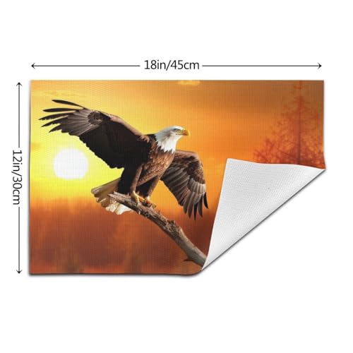 Set de table en vinyle coucher de soleil décoration cuisine chic