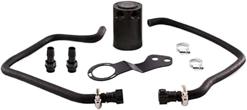 8pcs PCV Baffled Catch Can Kit with Pre-Installed Hoses & 1/2" Aluminum Barbed Fittings Fit For 2016+ SS
