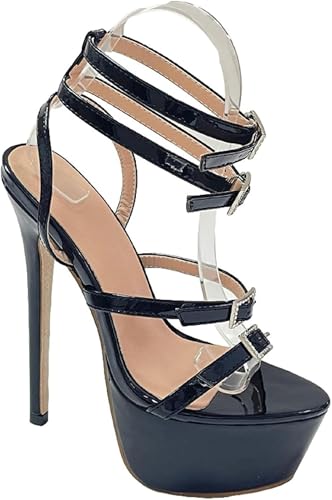 Women's Open Toed High-heeled Sandals, High Heels, Lace up Backless Wedding Dress, Thick Soled Shoes