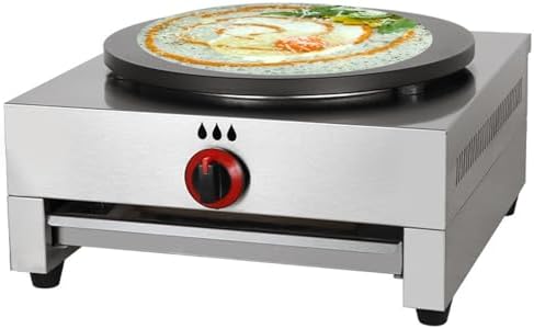 Crepe Maker, Non-Stick Pancake Maker for Pancakes, Eggs, Hot Dogs and Tortillas, Commercial Gas Cooking Equipment