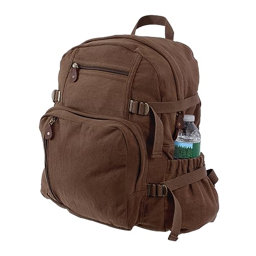 Rothco Jumbo Vintage Canvas Backpack (Earth Brown)