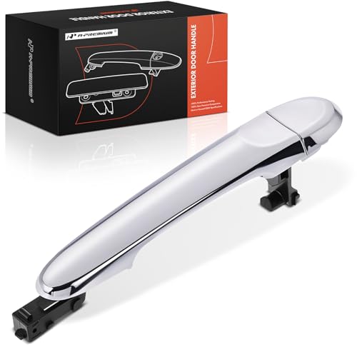 A-Premium Front Right Passenger Side Exterior Door Handle Compatible with Nissan Cube 2009-2014, Juke 2011-2017, Versa 2012-2019, Versa Note 2014-2019, Without Passive Entry, Chrome