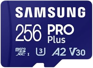 Samsung PRO Plus SD Card, 256 GB, UHS-I U3, Full HD & 4K UHD, Read Speed 180 MB/s, Write Speed 130 MB/s, Memory Card for Cameras and Drones, Includes USB Card Reader, MB-SD256SB/WW