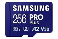 SAMSUNG PRO Plus 256GB microSD Memory Card + Adapter, Up to 180 MB/s, Full HD & 4K UHD, UHS-I, C10, U3, V30, A2 for Android Phones, Tablets, GoPRO, DJI Drone
