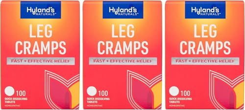 Hylands Leg Cramps Relief of Leg Calf Charley Horses and Foot Cramps 100 Quick-Dissolving Tablets 3-Pack (300 Total)