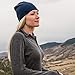 100% Merino Wool Cuff Beanie - Mens & Womens Warm Winter Hat - Watch Cap - Toque - One Size Fits Most - Navy Blue