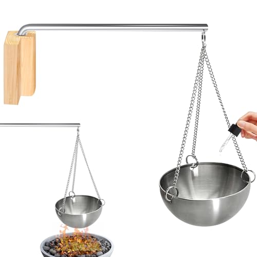 Bol aromatique pour sauna, 12 cm, 350 ml, en acier inoxydable, avec chaîne et accessoires, support à suspendre, bol rond, tasse à huile essentielle pour sauna et spa