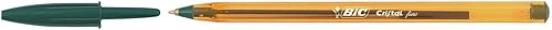 BIC Cristal Original - Bolígrafos de punta fina (0.031 in), color verde