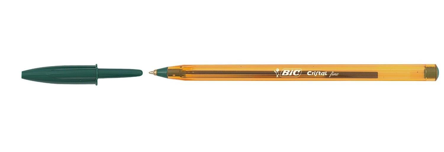 BIC Cristal Original Fine Ball Pens Fine Point (0.8 mm) - Green