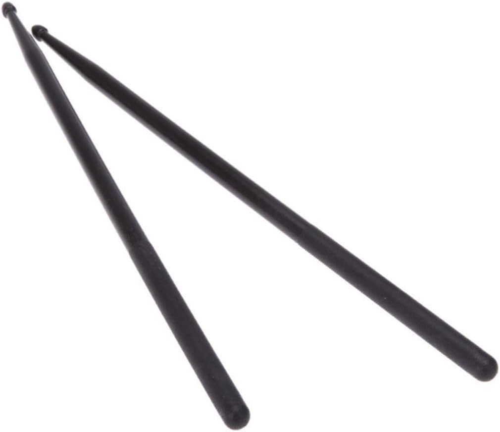 Black Nylon Drumsticks Pair Lightweight Professional Drummers
