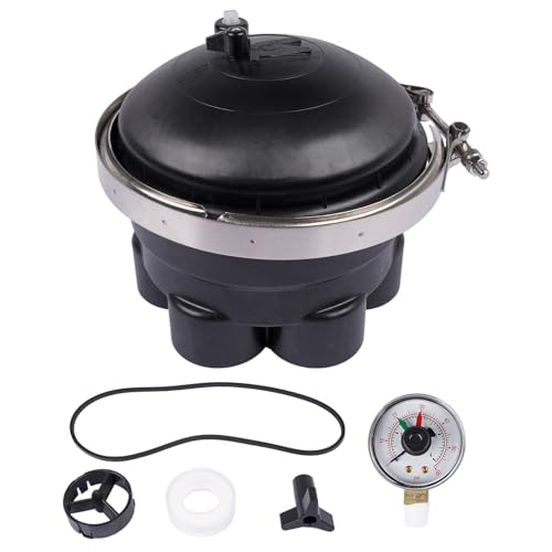 TEKKOAUTO Water Valve Replacement for Paramount Complete 6 Port 2 Black Water Valve 004-302-4184-03 004302418403
