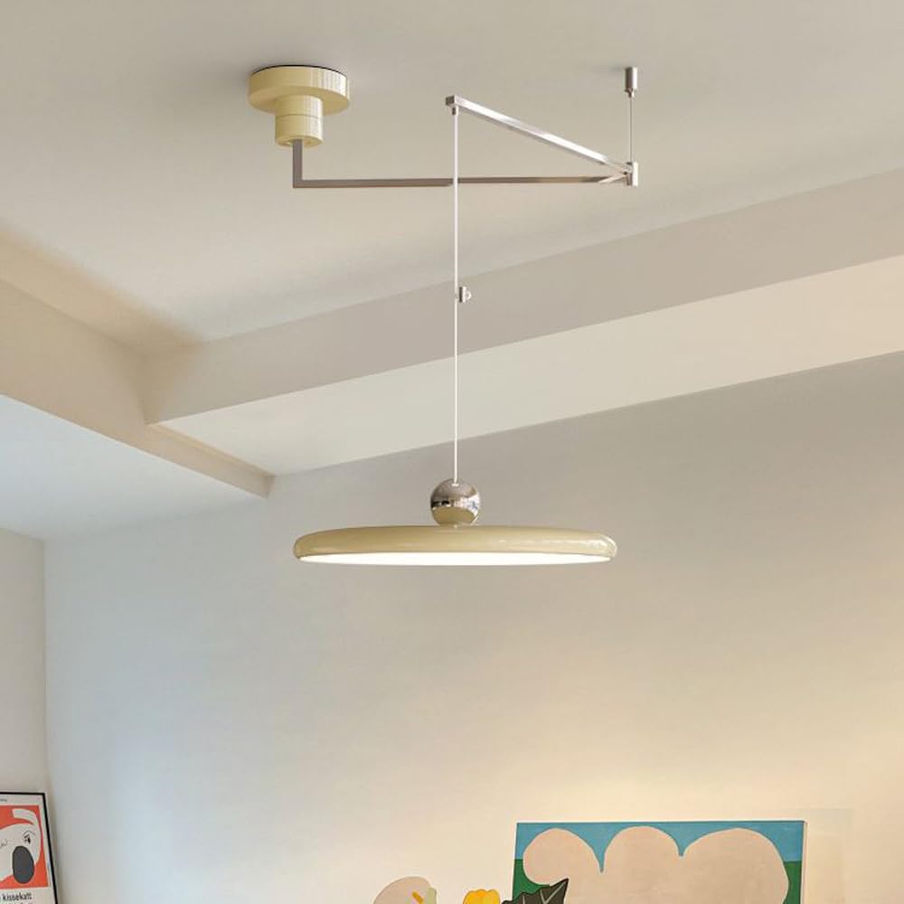 Hanglamp Uto, crème, crèmekleurige afhanghoogte