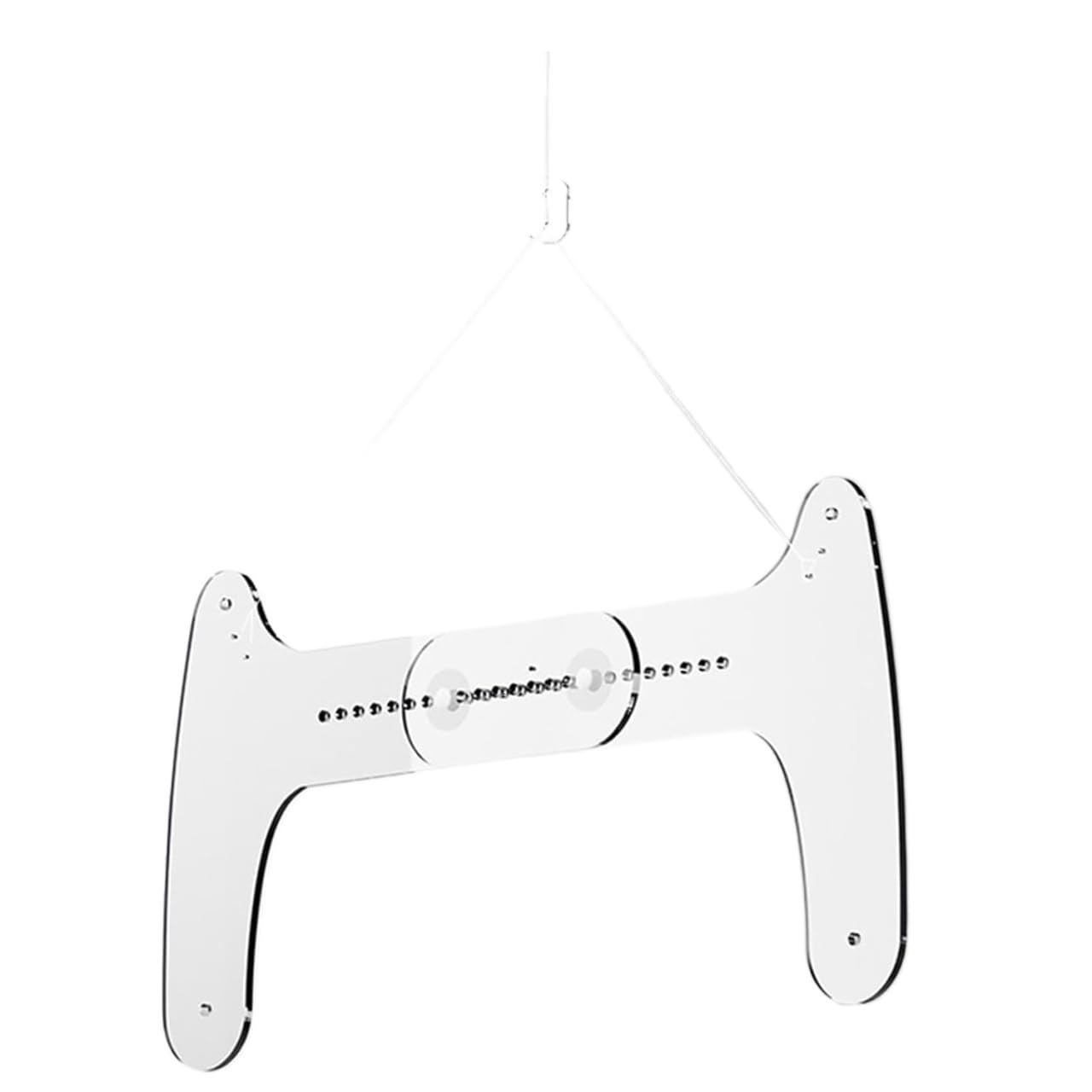 Mannequin Hanger, Men's Adjustable Invisible Acrylic Mannequin Hanger 38-52cm for Photography Display(Pants)