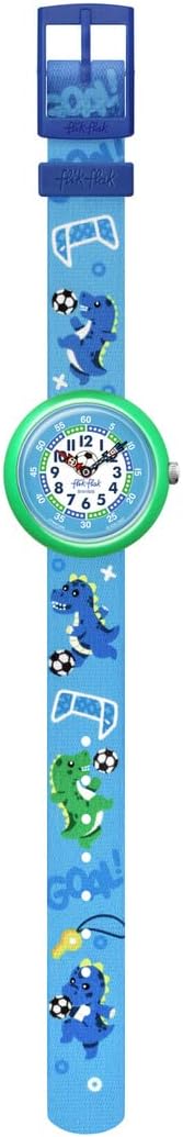 Flik Flak SOCCEROZAURUS Unisex Kids Watch (Model: ZFBNP209), Blue