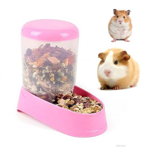 Mini&moe Hamster Food Bowl - Automatic Hamster Feeder No Spill