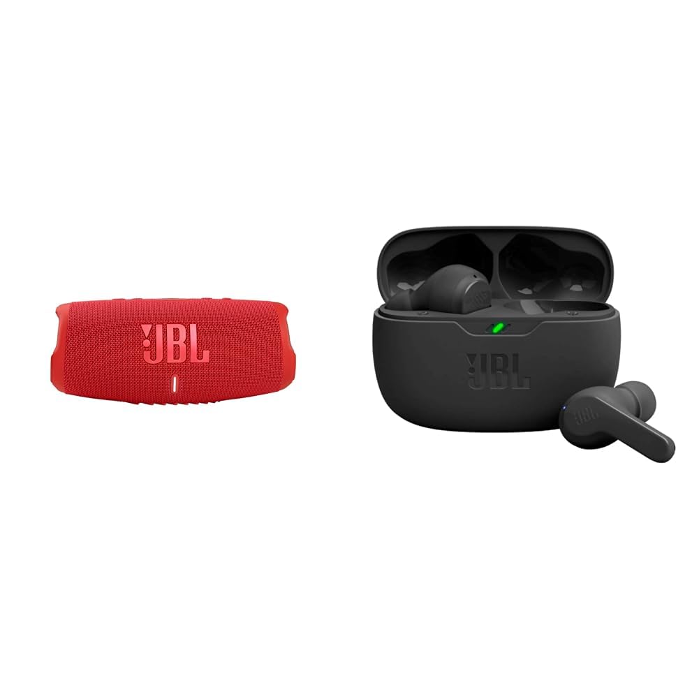 JBL Charge 5 Portable Wireless Bluetooth Speaker with IP67 Waterproof and USB Charge Out - Red Small Vibe