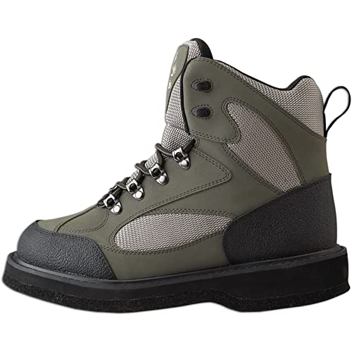 CADDIS Northern Guide Herren Wattierschuh aus Filzsohle, leicht, Taupe und Grün, Herren, grün, 11