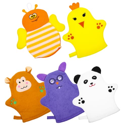 Opiniones y reviews de Accesorios infantiles para ducha favoritos de las personas. 46 KESYOO 5Piezas Guantes de Baño para Niño Niña de Algodón Diseño de Frutas Guantes de Ducha Infantil Accesorio Práctico para Cuidado del Cuerpo
